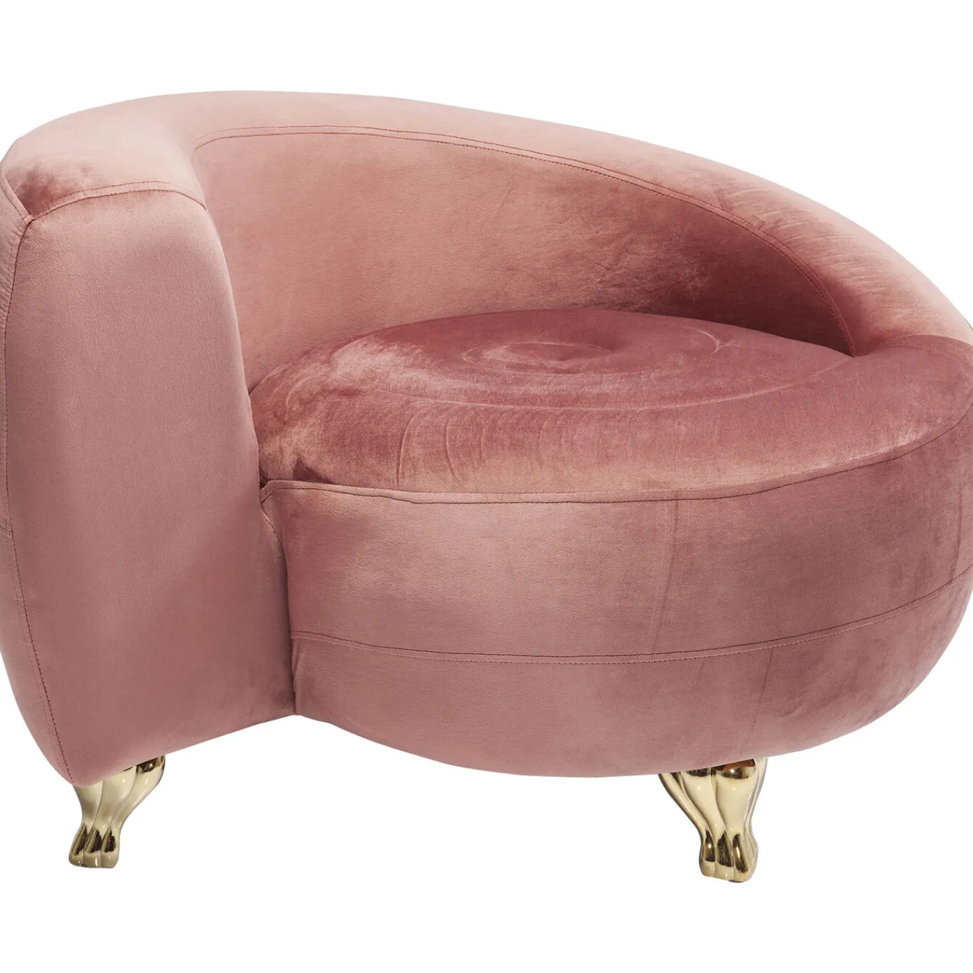 KARE Design Fauteuil Lofty Snake Mauve