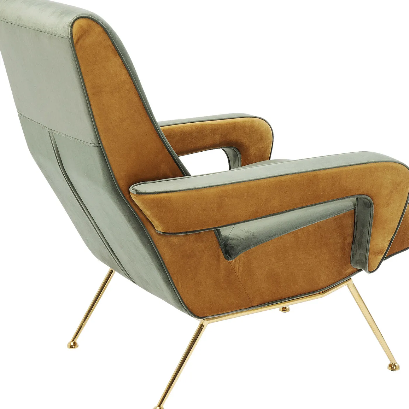 KARE Design Fauteuil Luna Haut Dossier Vert