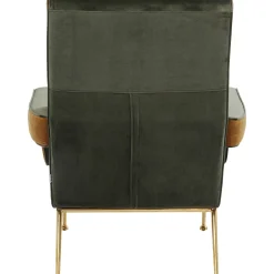 KARE Design Fauteuil Luna Haut Dossier Vert