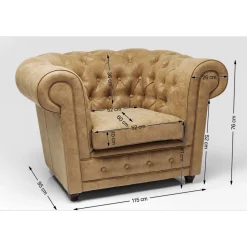 KARE Design Fauteuil Oxford Vintage Smart