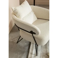 KARE Design Fauteuil Peppo Blanc