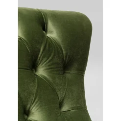 KARE Design Fauteuil Pivotant Bellissima Velours Vert