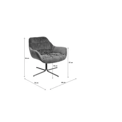 KARE Design Fauteuil Pivotant Bristol Vert