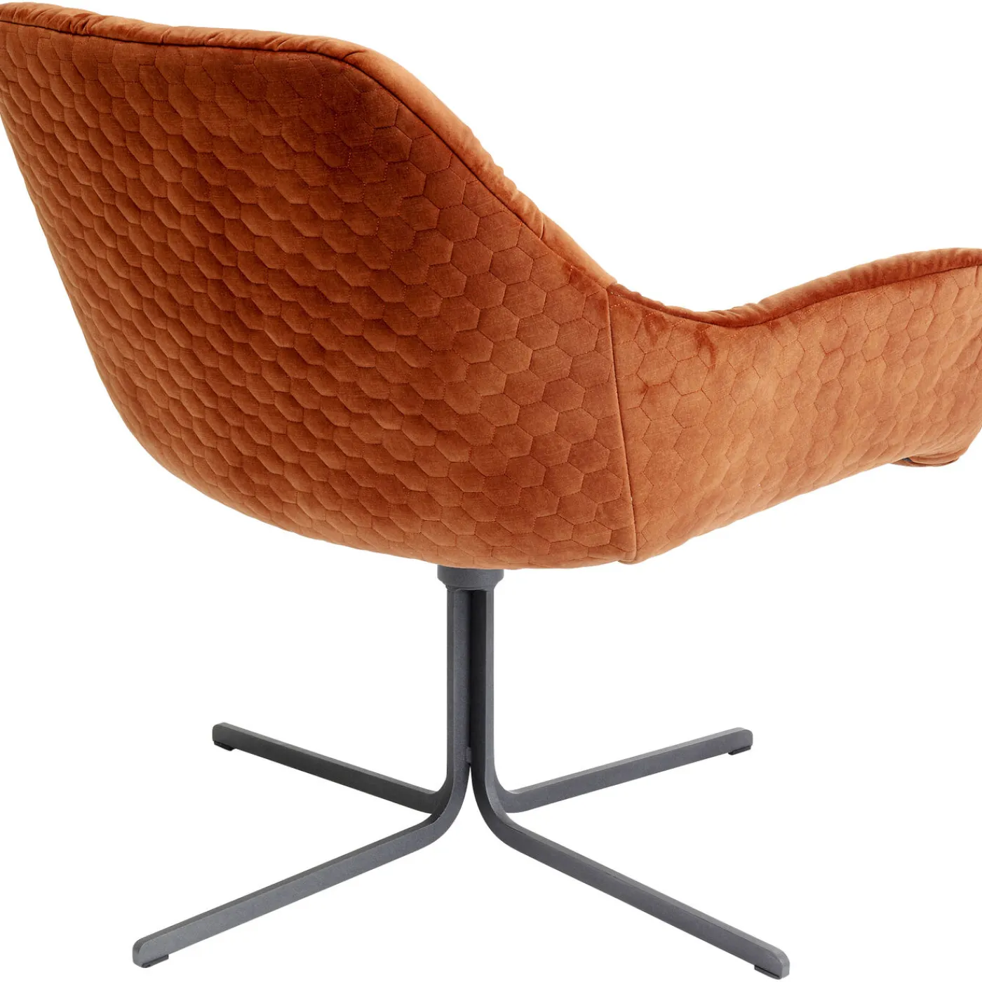 KARE Design Fauteuil Pivotant Bristol Rouge Rouille