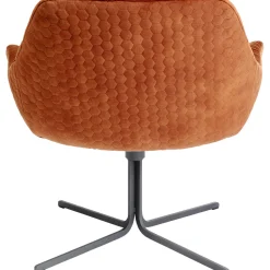 KARE Design Fauteuil Pivotant Bristol Rouge Rouille