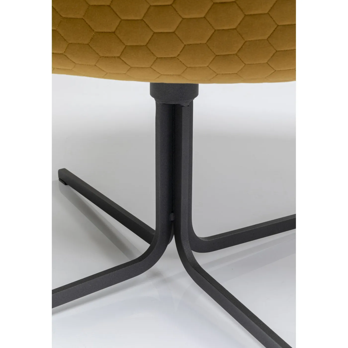 KARE Design Fauteuil Pivotant Bristol Jaune