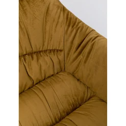 KARE Design Fauteuil Pivotant Bristol Jaune