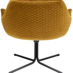 KARE Design Fauteuil Pivotant Bristol Jaune