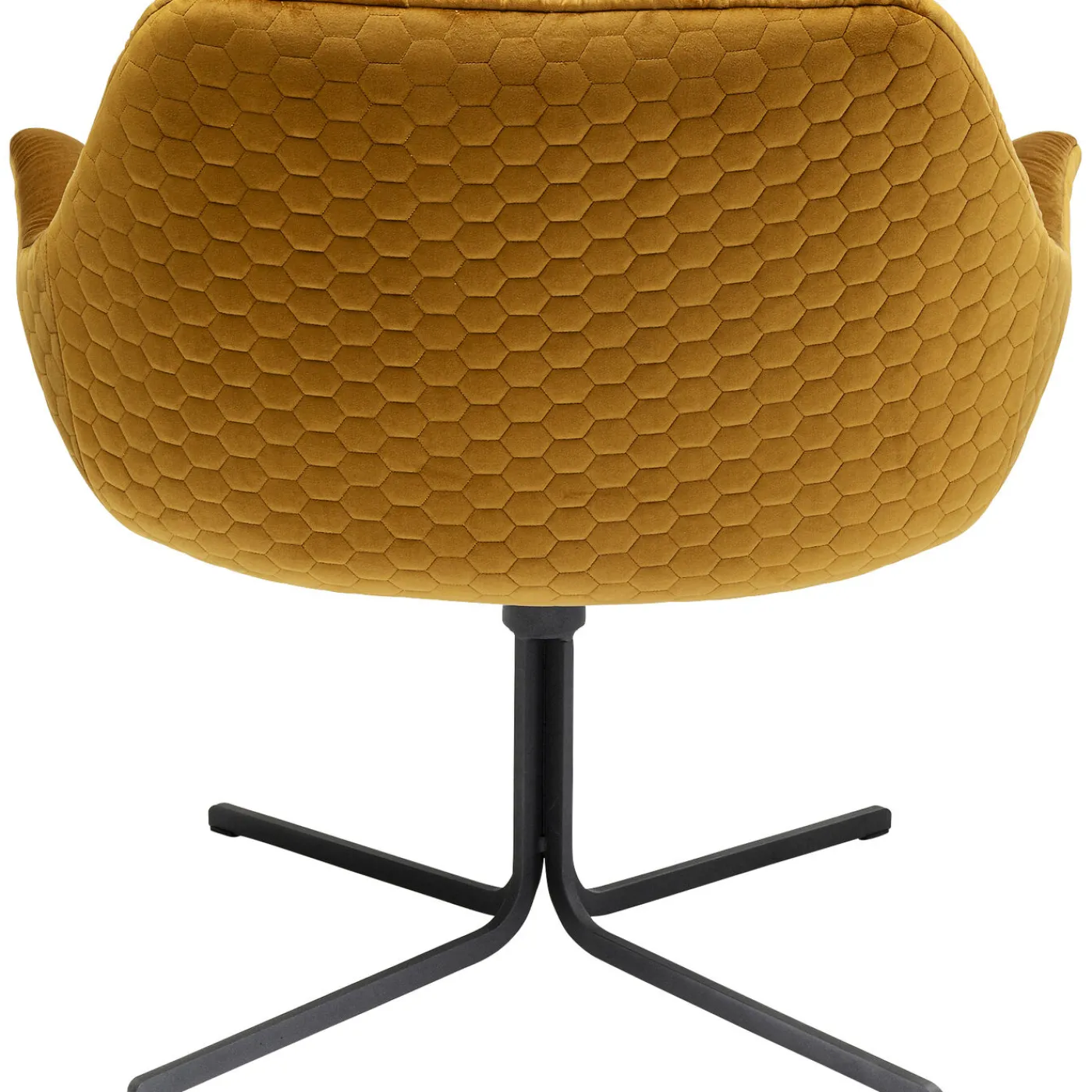 KARE Design Fauteuil Pivotant Bristol Jaune