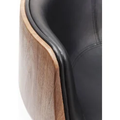 KARE Design Fauteuil Pivotant Club Noyer