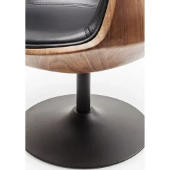 KARE Design Fauteuil Pivotant Club Noyer