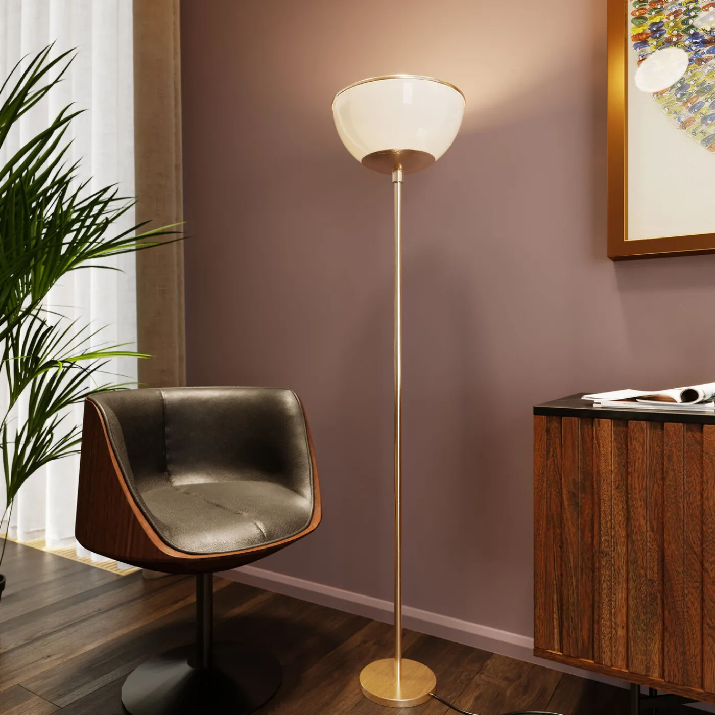 KARE Design Fauteuil Pivotant Club Noyer