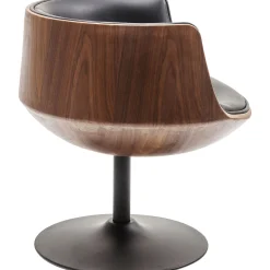 KARE Design Fauteuil Pivotant Club Noyer