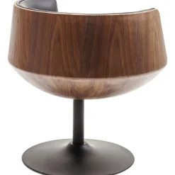 KARE Design Fauteuil Pivotant Club Noyer