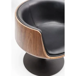 KARE Design Fauteuil Pivotant Club Noyer