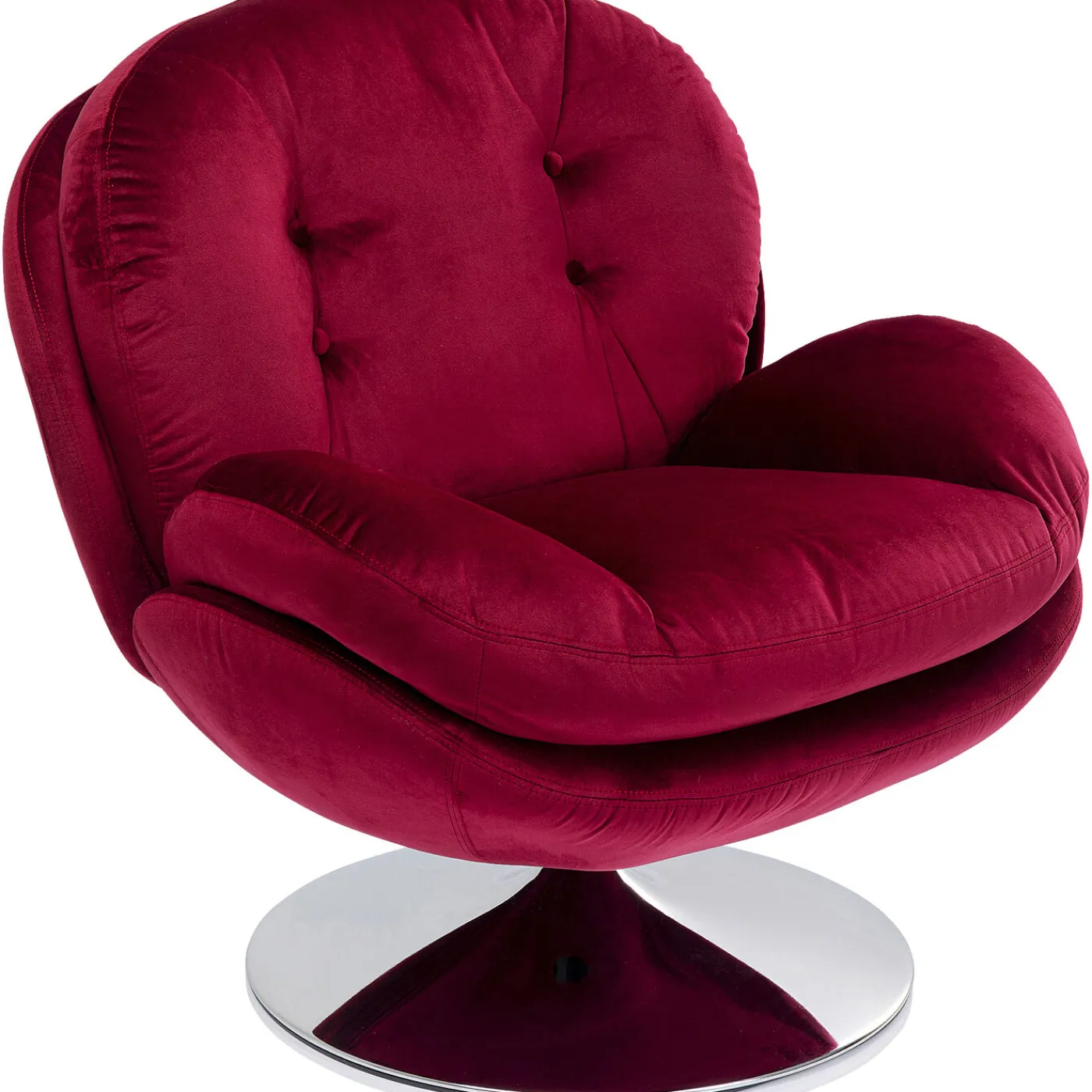 KARE Design Fauteuil Pivotant Cosy Berry