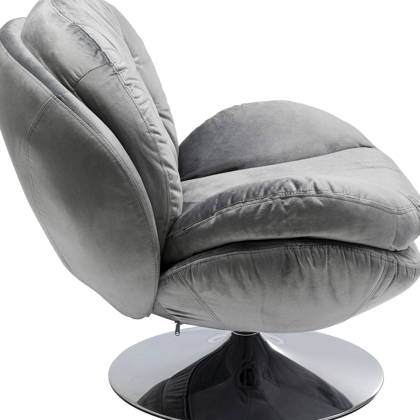 KARE Design Fauteuil Pivotant Cosy Gris