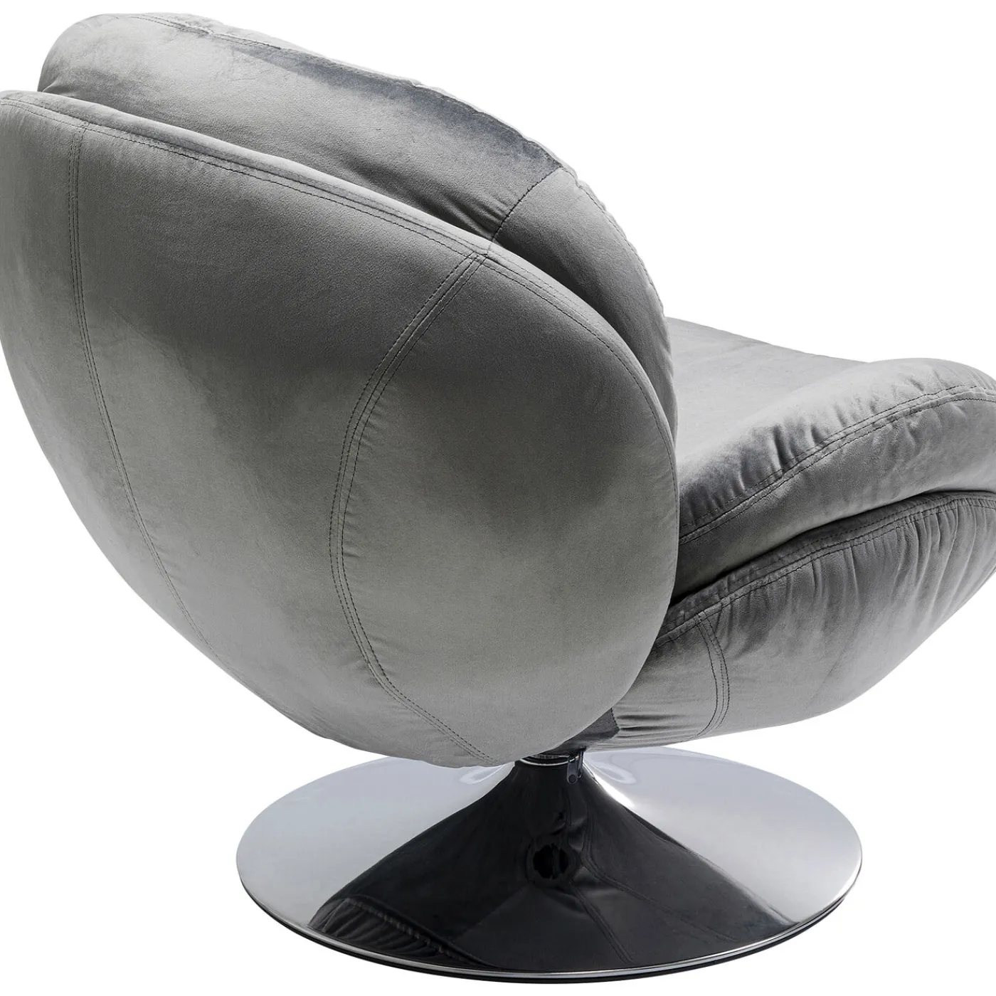 KARE Design Fauteuil Pivotant Cosy Gris