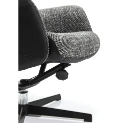 KARE Design Fauteuil Pivotant Et Repose-Pieds Ohio Salt And Pe