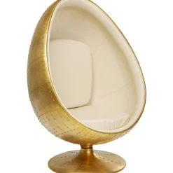 KARE Design Fauteuil Pivotant Eye Ball Laiton