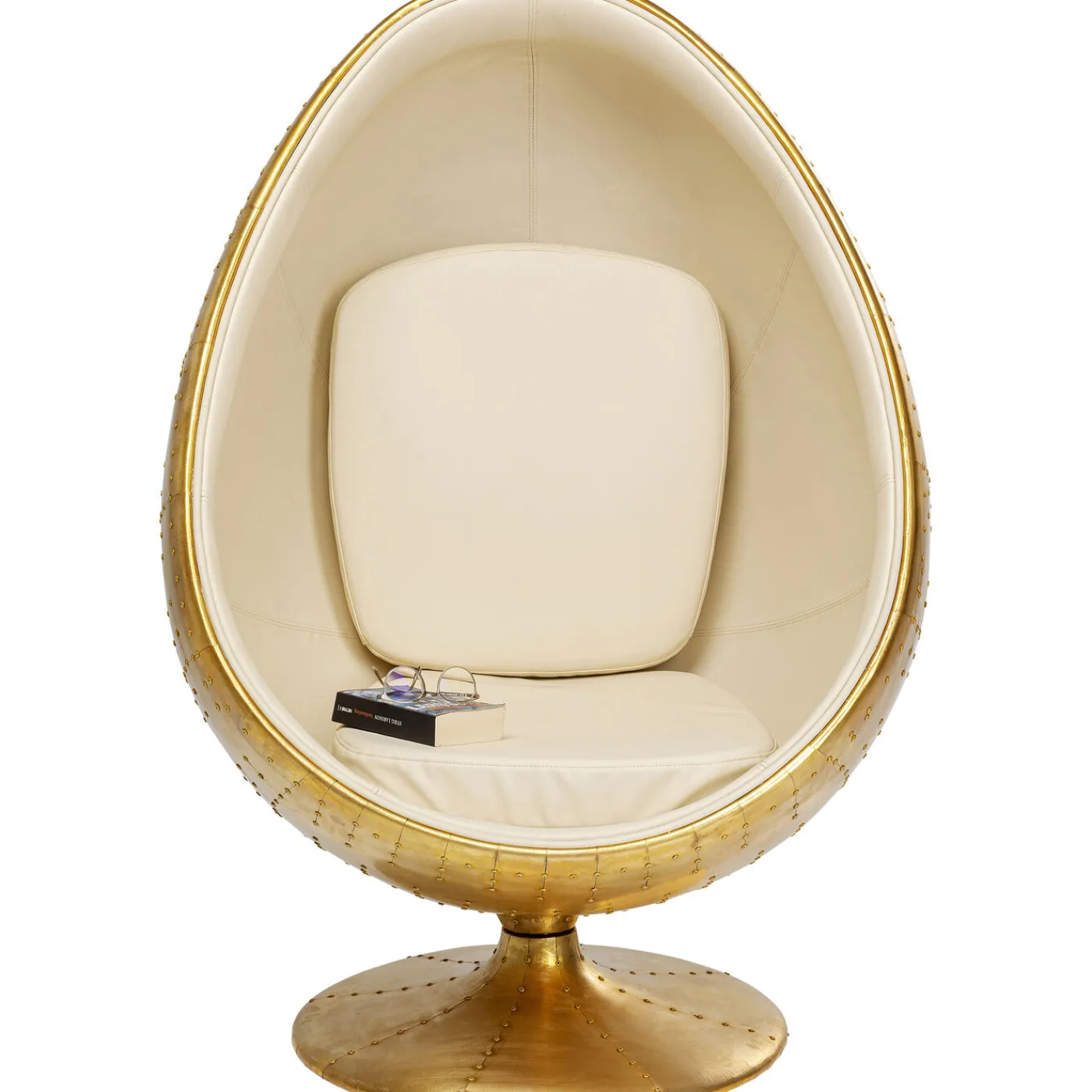 KARE Design Fauteuil Pivotant Eye Ball Laiton