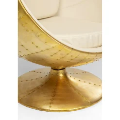 KARE Design Fauteuil Pivotant Eye Ball Laiton