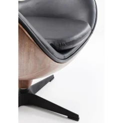 KARE Design Fauteuil Pivotant Lounge Noir-Noyer