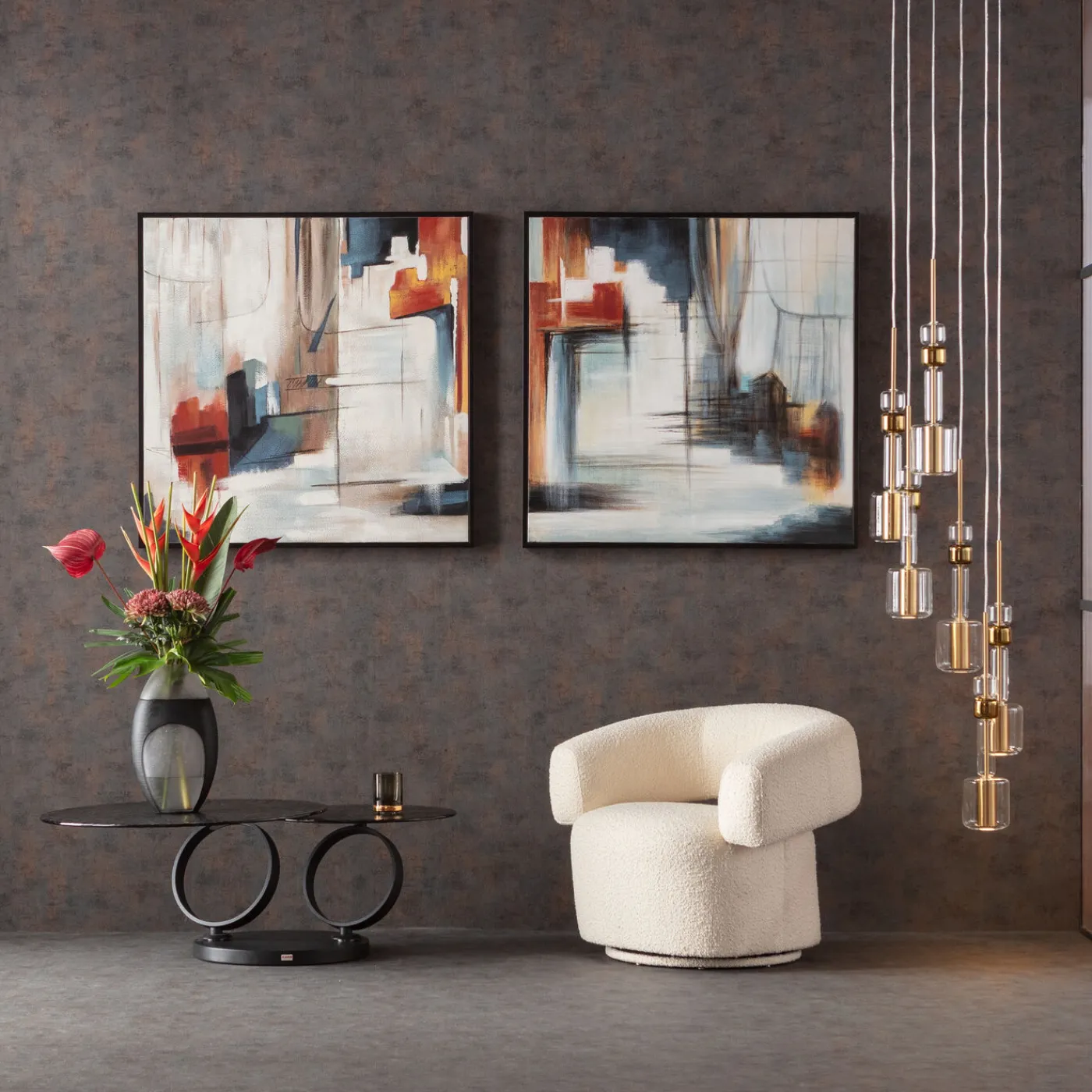 KARE Design Fauteuil Pivotant Maye Creme