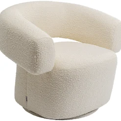 KARE Design Fauteuil Pivotant Maye Creme
