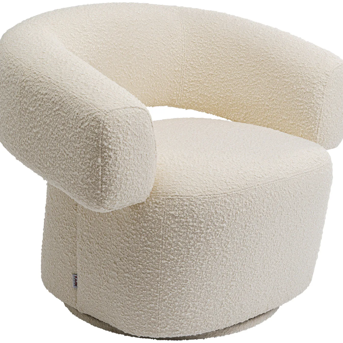 KARE Design Fauteuil Pivotant Maye Creme