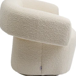 KARE Design Fauteuil Pivotant Maye Creme