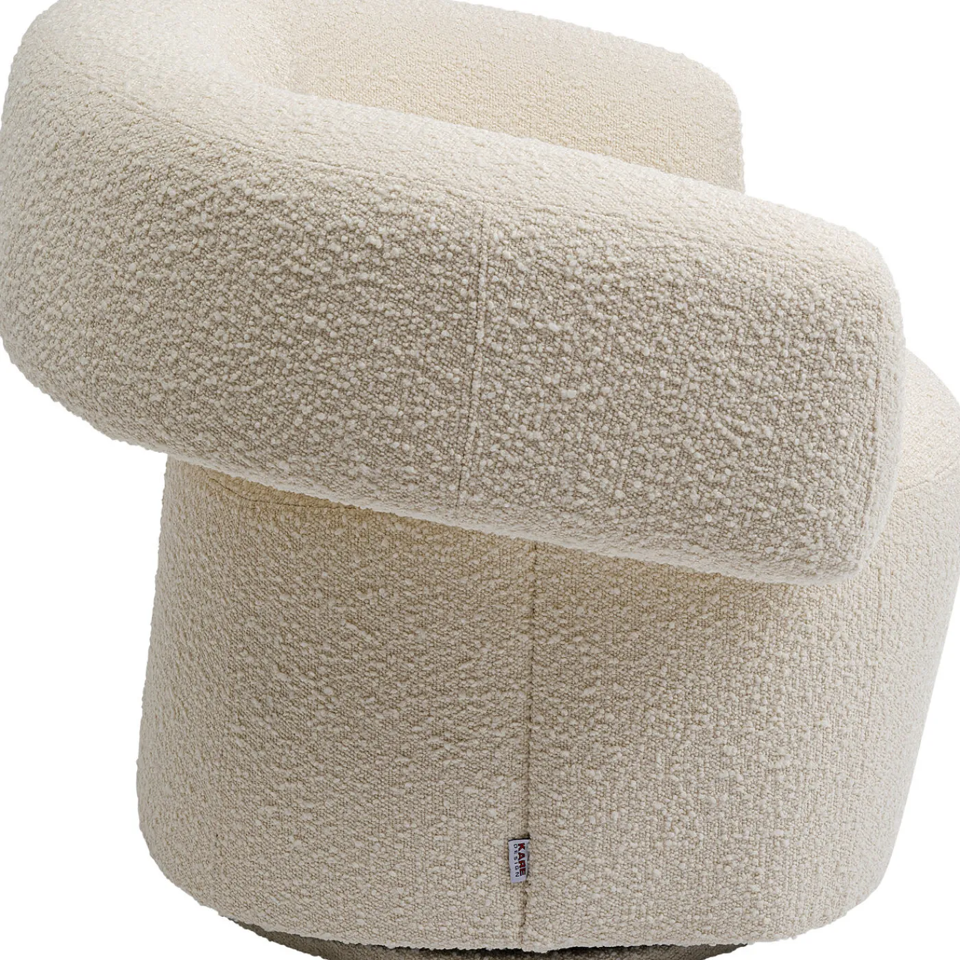 KARE Design Fauteuil Pivotant Maye Creme
