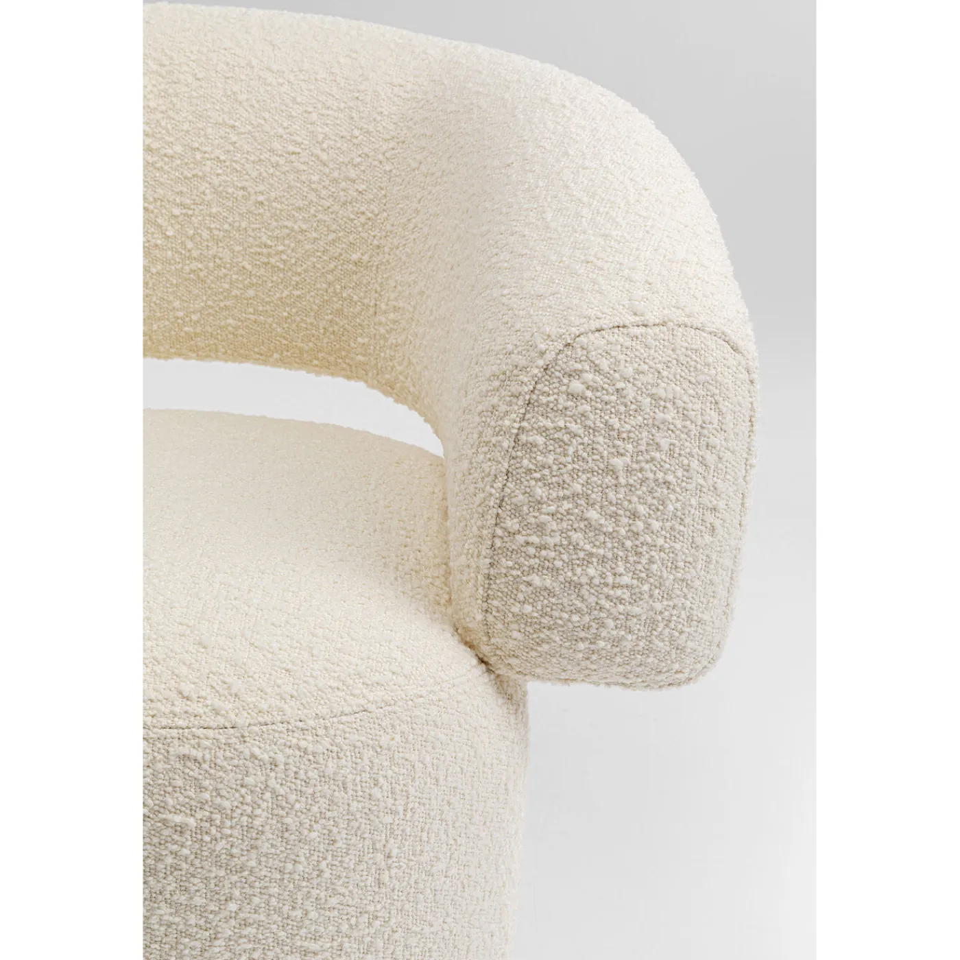 KARE Design Fauteuil Pivotant Maye Creme