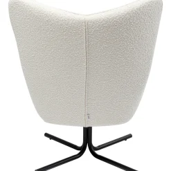 KARE Design Fauteuil Pivotant Oscar Boucle Creme