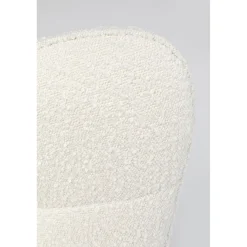 KARE Design Fauteuil Pivotant Oscar Boucle Creme