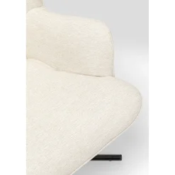 KARE Design Fauteuil Pivotant Oscar Creme
