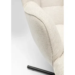 KARE Design Fauteuil Pivotant Oscar Creme