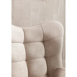 KARE Design Fauteuil Pivotant Oscar Creme