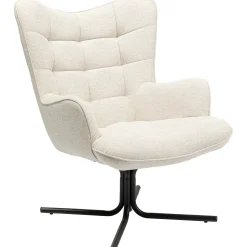KARE Design Fauteuil Pivotant Oscar Creme