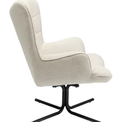 KARE Design Fauteuil Pivotant Oscar Creme