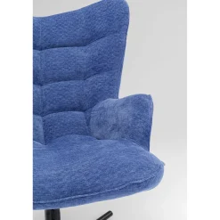 KARE Design Fauteuil Pivotant Oscar Denim