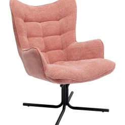 KARE Design Fauteuil Pivotant Oscar Rose