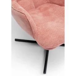KARE Design Fauteuil Pivotant Oscar Rose