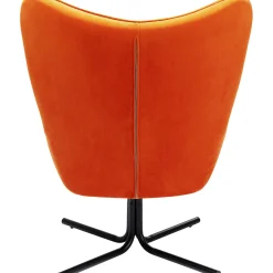 KARE Design Fauteuil Pivotant Oscar Velours Orange