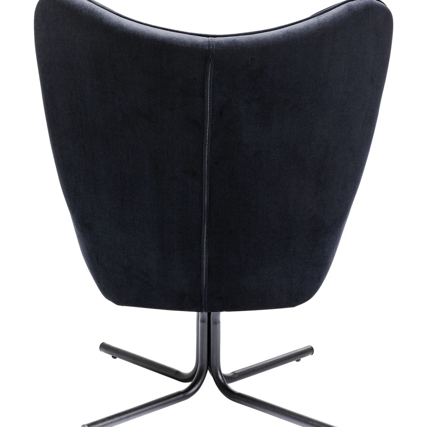 KARE Design Fauteuil Pivotant Oscar Velours Noir