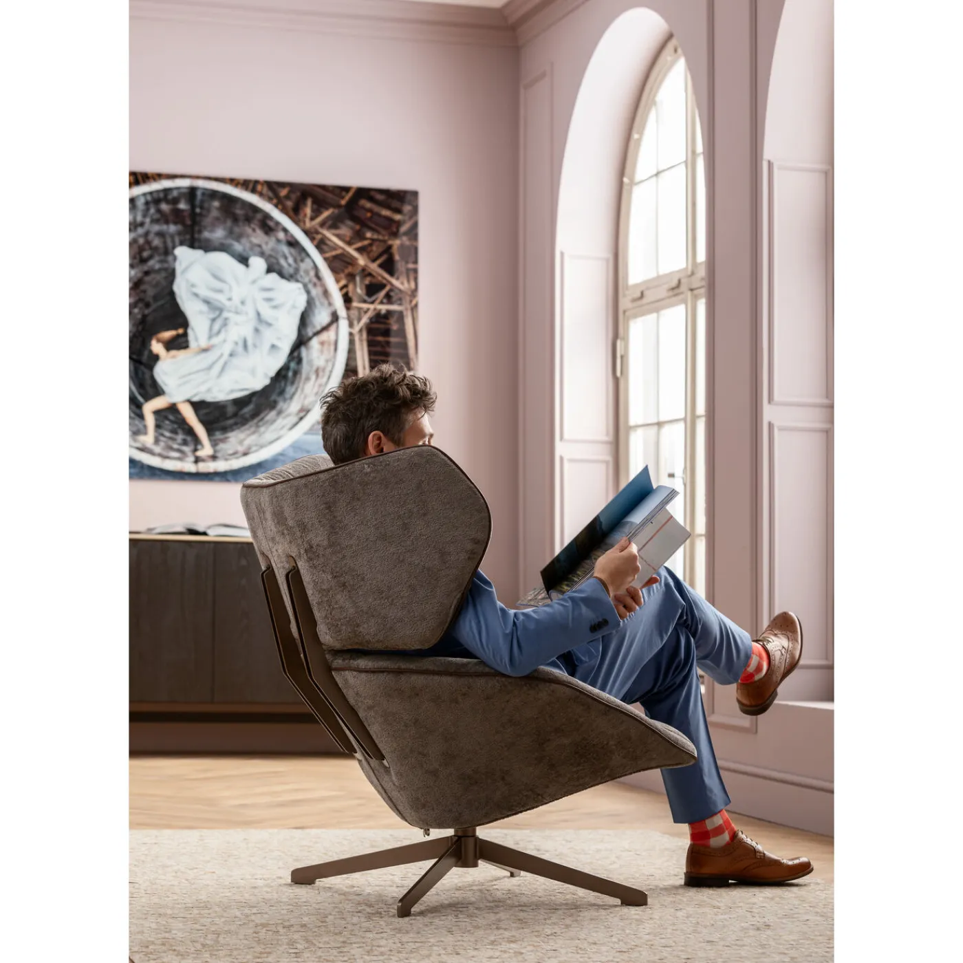 KARE Design Fauteuil Pivotant Oval Office