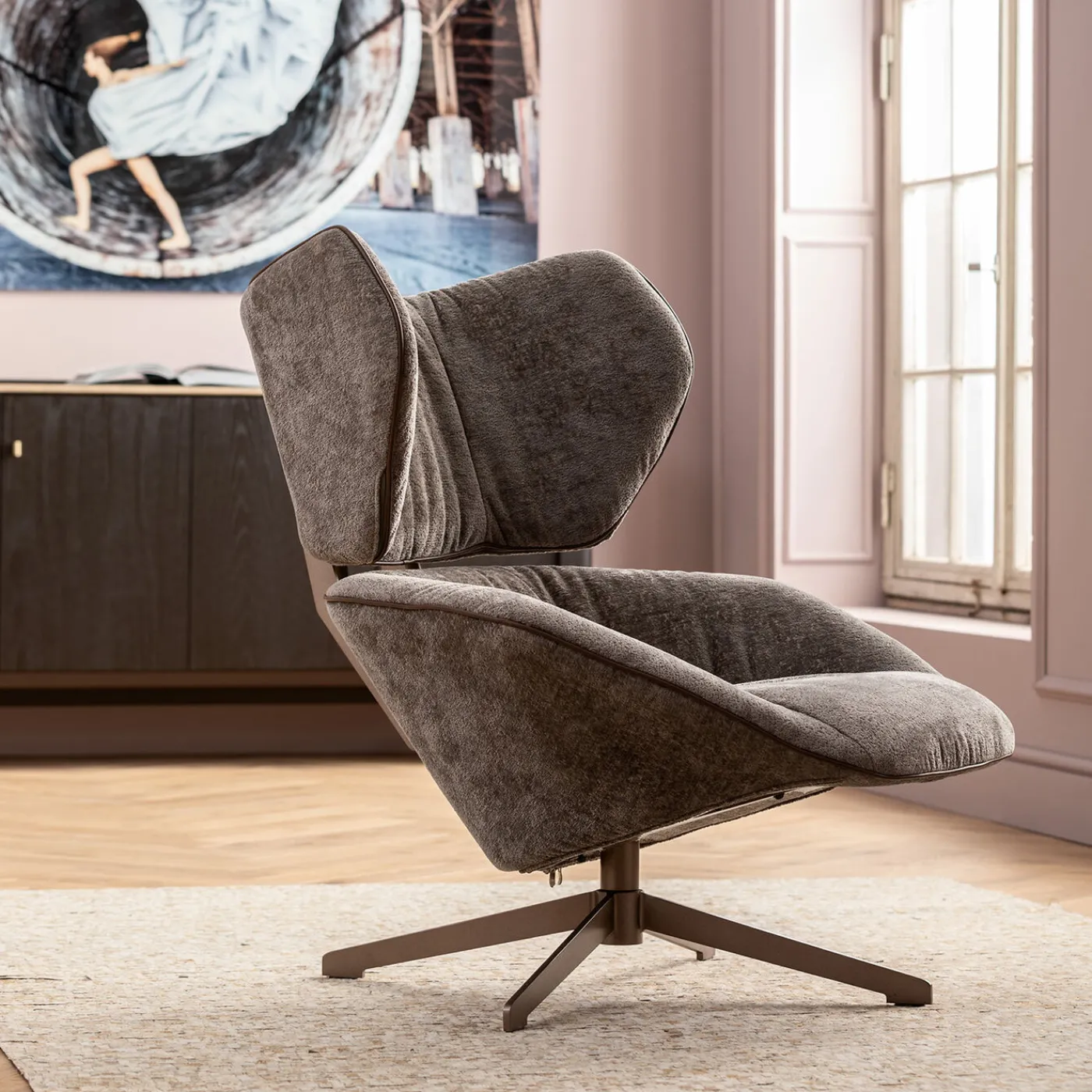 KARE Design Fauteuil Pivotant Oval Office