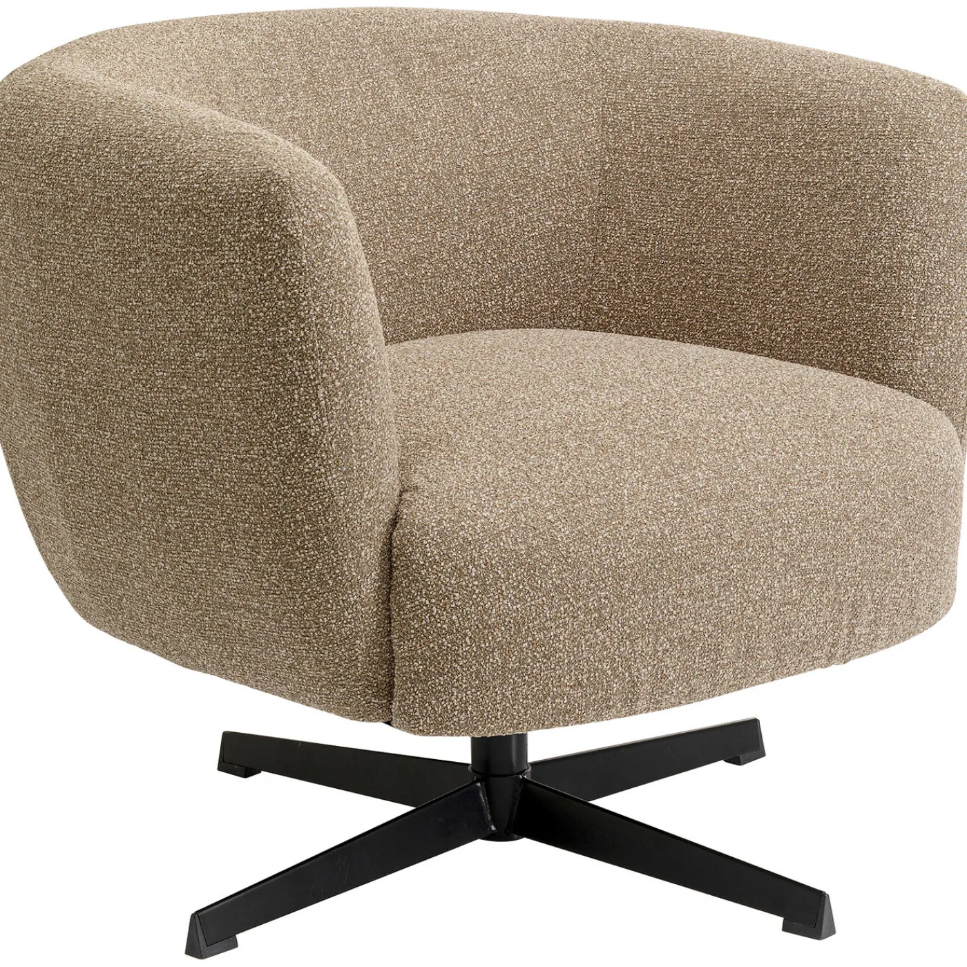 KARE Design Fauteuil Pivotant Peony Beige