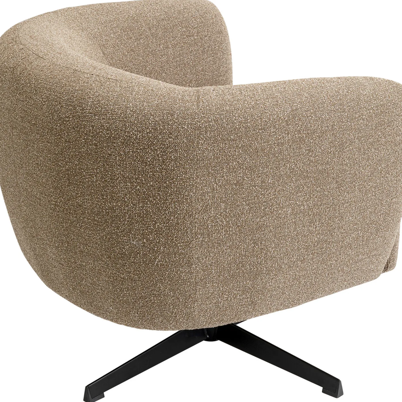 KARE Design Fauteuil Pivotant Peony Beige