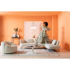 KARE Design Fauteuil Pivotant Peppo Lounge Blanc